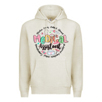 Oatmeal Heather medical assistant nurse Premium Hoodie - MaliasSmallBusiness