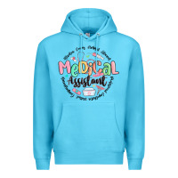 Ocean Blue medical assistant nurse Premium Hoodie - MaliasSmallBusiness