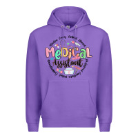 Purple medical assistant nurse Premium Hoodie - MaliasSmallBusiness