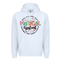 White medical assistant nurse Premium Hoodie - MaliasSmallBusiness
