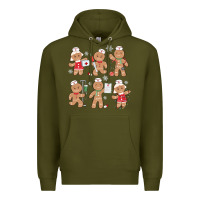 Nurse Gingerbread Premium Hoodie | Teevron