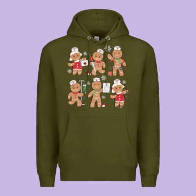 Premium Hoodie nurse gingerbread