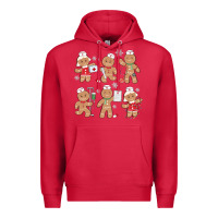 Cardinal nurse gingerbread Premium Hoodie - MaliasSmallBusiness