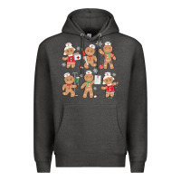 Charcoal Heather nurse gingerbread Premium Hoodie - MaliasSmallBusiness