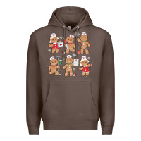Coffee nurse gingerbread Premium Hoodie - MaliasSmallBusiness