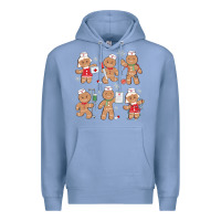 Colony Blue nurse gingerbread Premium Hoodie - MaliasSmallBusiness