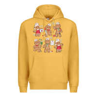Mustard nurse gingerbread Premium Hoodie - MaliasSmallBusiness