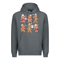 Rock nurse gingerbread Premium Hoodie - MaliasSmallBusiness