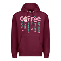 Burgundy coffee and christ Premium Hoodie - MaliasSmallBusiness