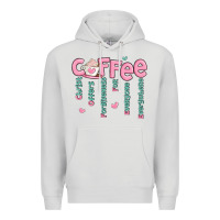 Dove Grey coffee and christ Premium Hoodie - MaliasSmallBusiness