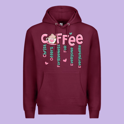 Premium Hoodie coffee and christ