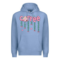Colony Blue coffee and christ Premium Hoodie - MaliasSmallBusiness