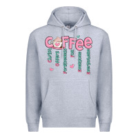 Heather Grey coffee and christ Premium Hoodie - MaliasSmallBusiness