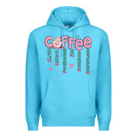 Ocean Blue coffee and christ Premium Hoodie - MaliasSmallBusiness