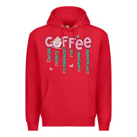Red coffee and christ Premium Hoodie - MaliasSmallBusiness