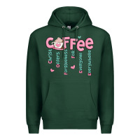 Sports Green coffee and christ Premium Hoodie - MaliasSmallBusiness
