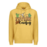 Antique Gold future cowboy Premium Hoodie - MaliasSmallBusiness