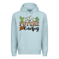 Blue Mist future cowboy Premium Hoodie - MaliasSmallBusiness