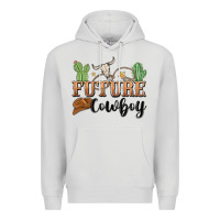 Dove Grey future cowboy Premium Hoodie - MaliasSmallBusiness
