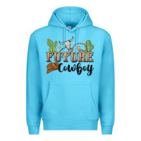 Ocean Blue future cowboy Premium Hoodie - MaliasSmallBusiness
