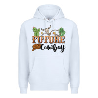 White future cowboy Premium Hoodie - MaliasSmallBusiness
