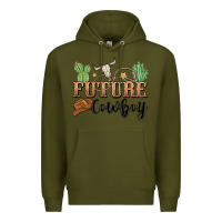 Army Green future cowboy Premium Hoodie - MaliasSmallBusiness