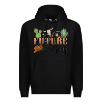 Black future cowboy Premium Hoodie - MaliasSmallBusiness