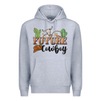Heather Grey future cowboy Premium Hoodie - MaliasSmallBusiness