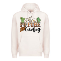 Pale Pink future cowboy Premium Hoodie - MaliasSmallBusiness