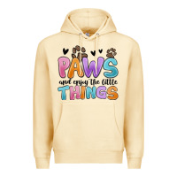 Pina Colada paws and enjoy the little things Premium Hoodie - MaliasSmallBusiness