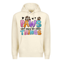 Sandshell paws and enjoy the little things Premium Hoodie - MaliasSmallBusiness