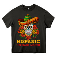 Asphalt sombrero skull heritage Heavy Core Tee - BundleAndBundleShop