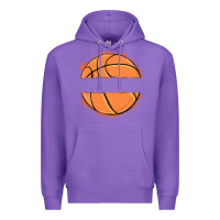 Purple custom basketball Premium Hoodie - MaliasSmallBusiness