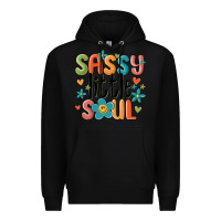 Black sassy little soul smiley Premium Hoodie - MaliasSmallBusiness