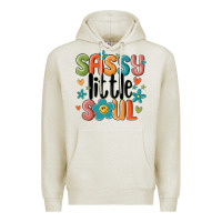 Oatmeal Heather sassy little soul smiley Premium Hoodie - MaliasSmallBusiness