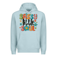 Blue Mist sassy little soul smiley Premium Hoodie - MaliasSmallBusiness