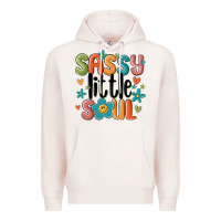 Pale Pink sassy little soul smiley Premium Hoodie - MaliasSmallBusiness