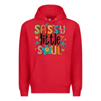 Red sassy little soul smiley Premium Hoodie - MaliasSmallBusiness