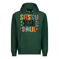 Sports Green sassy little soul smiley Premium Hoodie - MaliasSmallBusiness