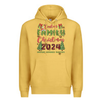 Antique Gold custom family christmas 2024 marking memories toge Premium Hoodie - MaliasSmallBusiness