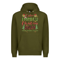 Army Green custom family christmas 2024 marking memories toge Premium Hoodie - MaliasSmallBusiness