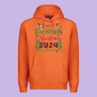 Premium Hoodie custom family christmas 2024 marking memories toge