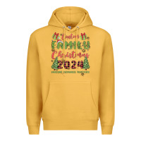 Mustard custom family christmas 2024 marking memories toge Premium Hoodie - MaliasSmallBusiness