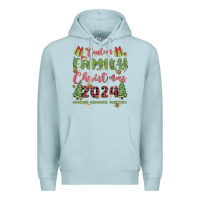 Blue Mist custom family christmas 2024 marking memories toge Premium Hoodie - MaliasSmallBusiness