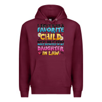 Burgundy i don't have a favorite child Premium Hoodie - MaliasSmallBusiness