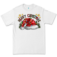 White merry Christmas santa Premium Tee - CowhideDigitalArt
