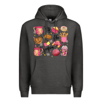 Charcoal Heather mexican christmas'tis the season Premium Hoodie - MaliasSmallBusiness