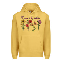 Antique Gold nana's garden Premium Hoodie - MaliasSmallBusiness