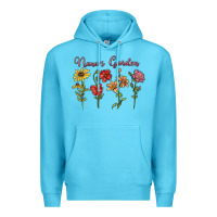Ocean Blue nana's garden Premium Hoodie - MaliasSmallBusiness