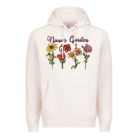 Pale Pink nana's garden Premium Hoodie - MaliasSmallBusiness